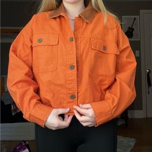 orange jacket